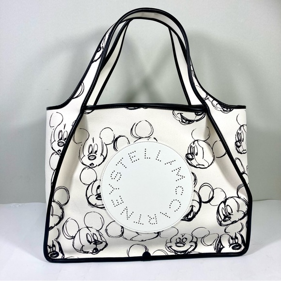 Stella McCartney Disney Fantasia Mickey Mouse Cotton X-Large Tote With Pouch NEW - Picture 3 of 17